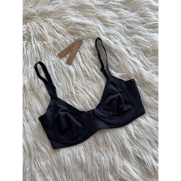 Skims Fits Everybody Unlined Demi Bra Onyx Size 34DD - Picture 2 of 7